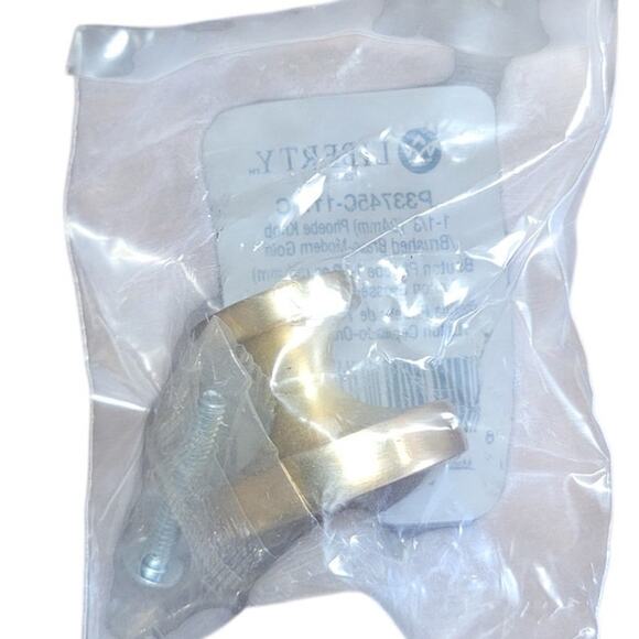 Phoebe 1-1/3 in. (34 mm) Modern Gold Round Cabinet Knob, Liberty Hardware - Picture 3 of 3